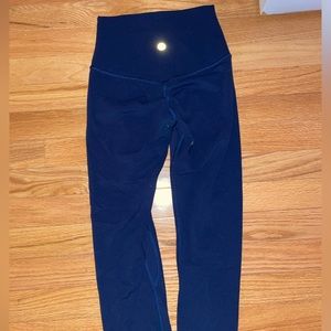 Navy Lululemon Align Leggings (Size 2)